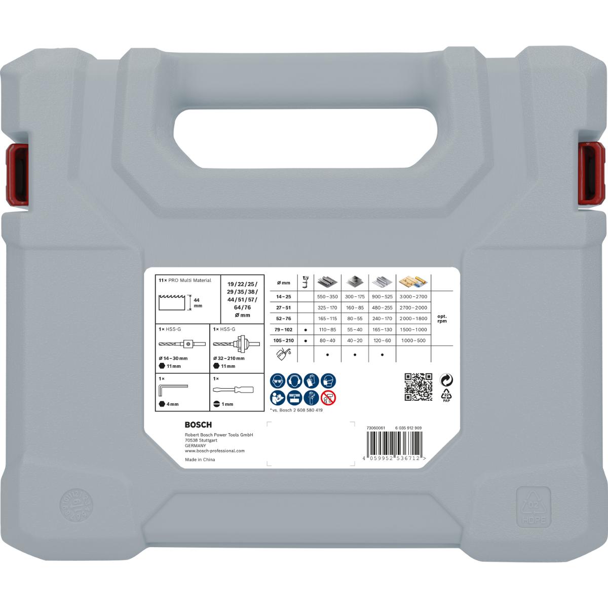 Bosch PRO Multi Material Lochsägen, 17 teiliges Set