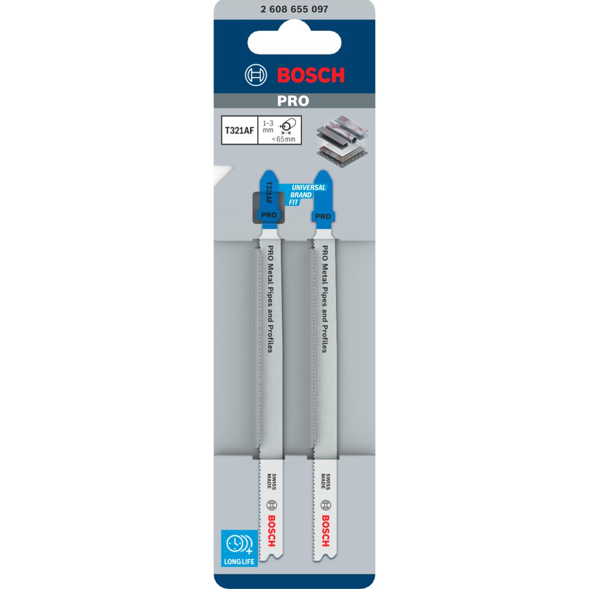 Bosch PRO Metal Pipes and Profiles T321AF Stichsägeblatt,132 mm