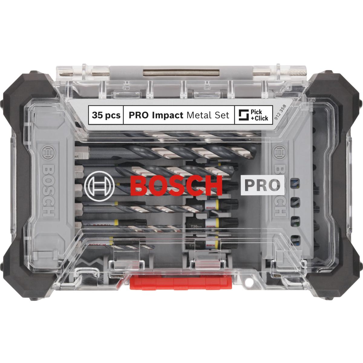 Bosch PRO Impact Schrauberbits und Metallbohrer Mixed, 35-teiliges Set