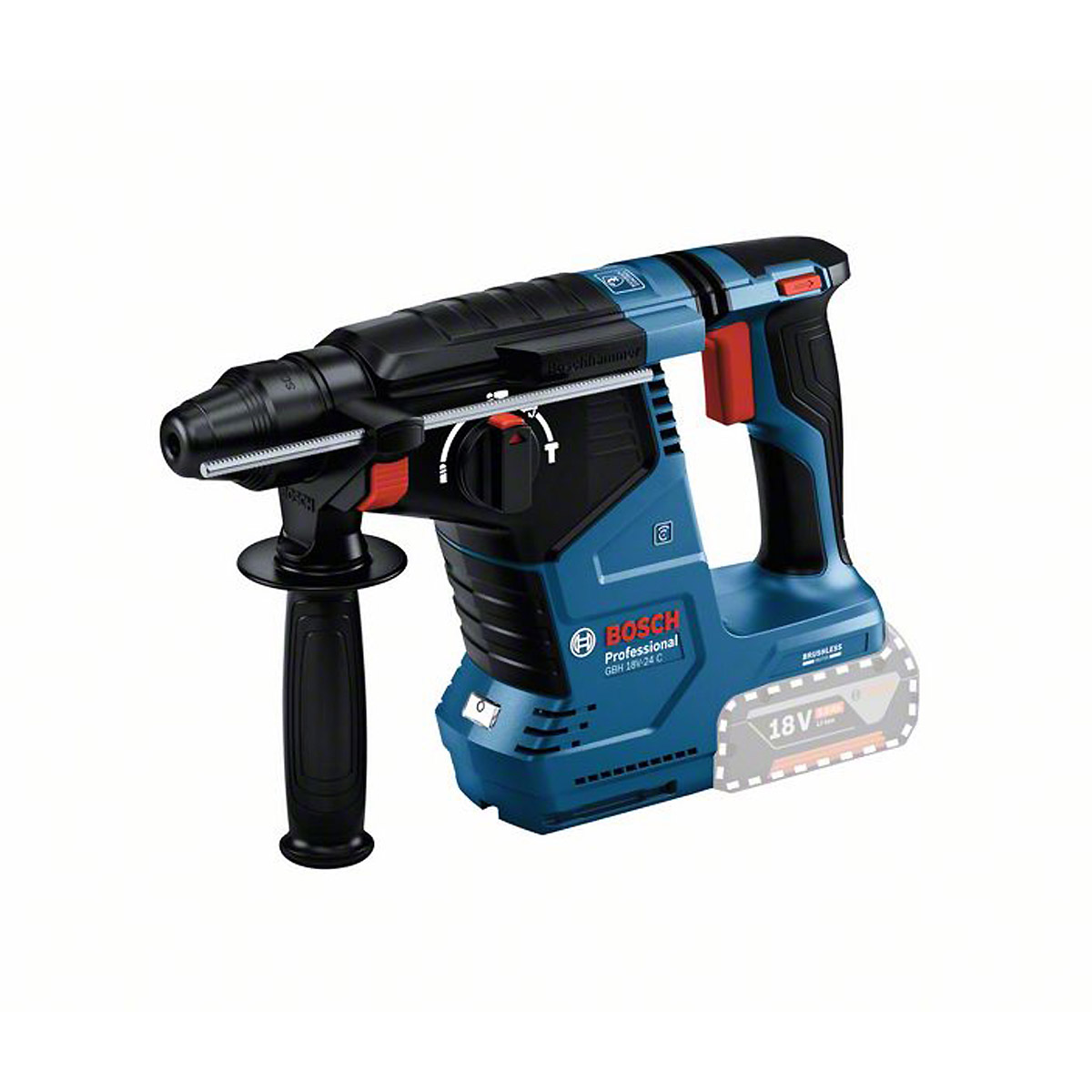 Bosch Akku-Bohrhammer mit SDS plus GBH 18V-24 C Solo