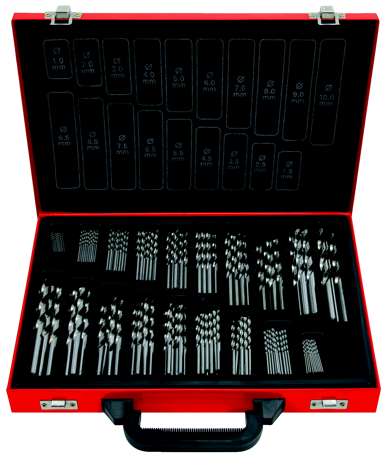 KS Tools HSS-G Co 5 Spiralbohrer-Satz, 170-tlg, 1-10mm