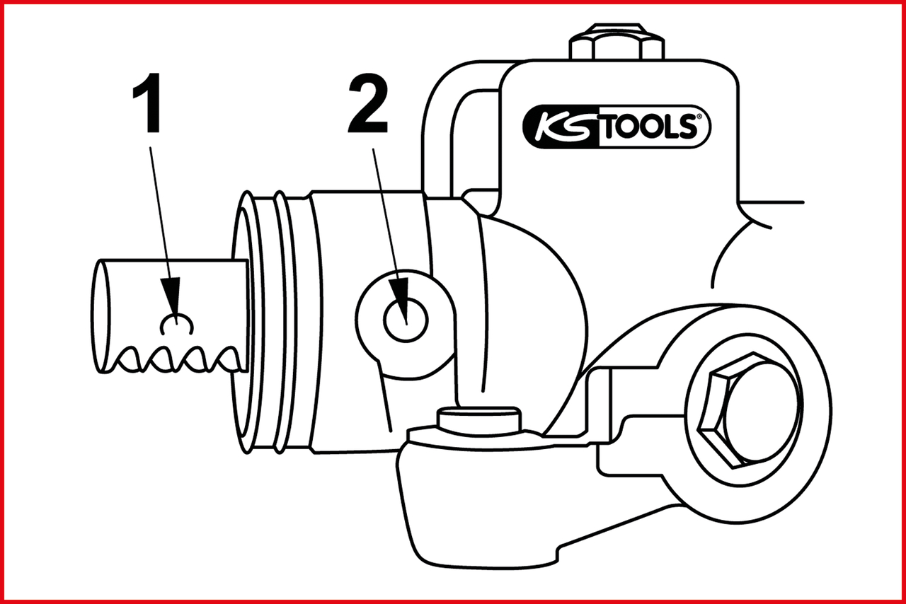 KS Tools Arretierschrauben-Satz zur Zahnstangen-Mittelstellung, 3-tlg