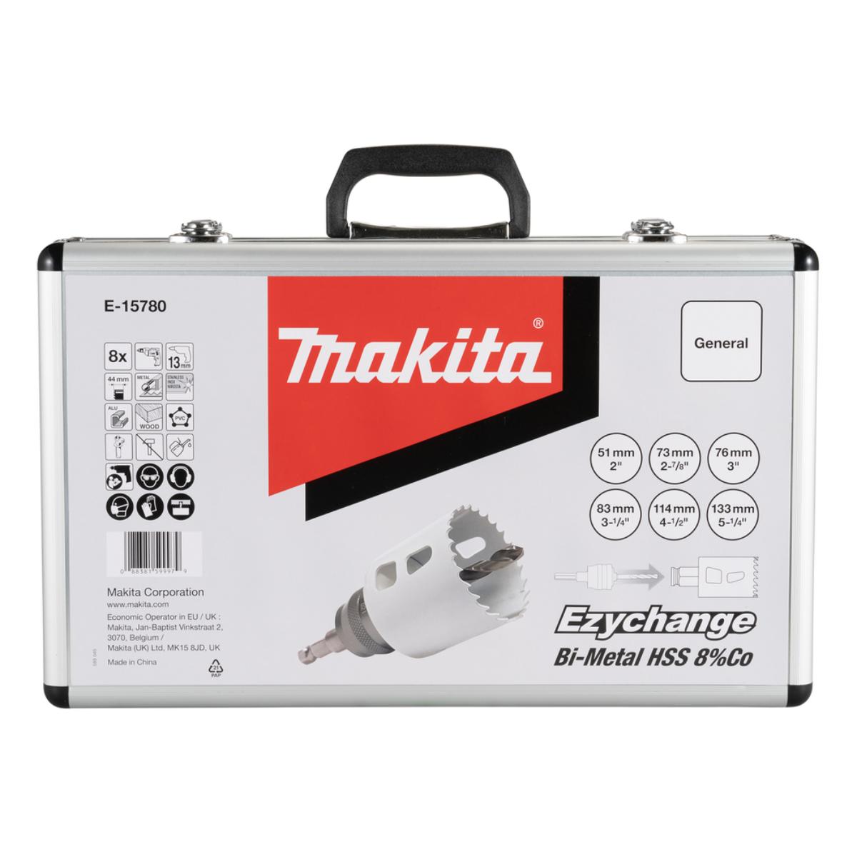 Makita EZYCHANGE Lochsägen-Set universal 8-teilig HSS-BiM 8-tlg. - Ø 51-133 mm
