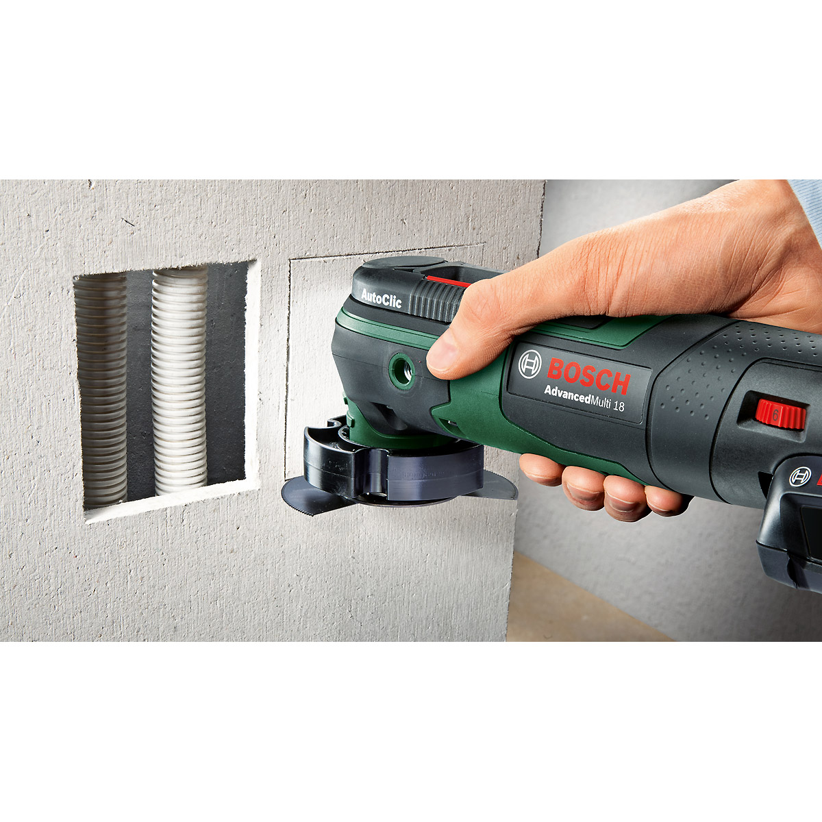 Bosch Akku-Multifunktionswerkzeug AdvancedMulti 18, mit 1 x PBA 18V 2.5 Ah Akku