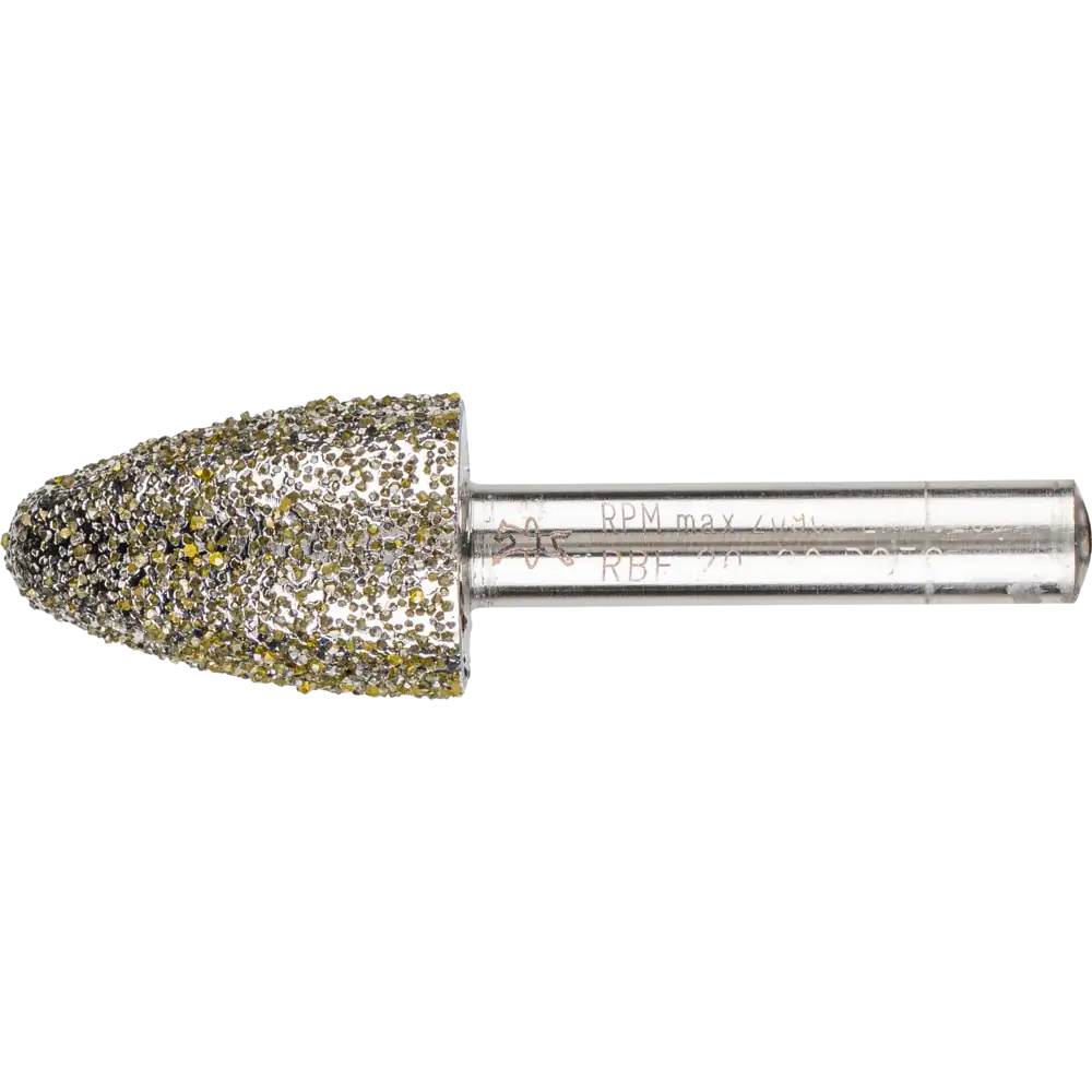 PFERD TOOLS Diamant-Schleifstift Rundbogen zum Schleifen von Grau-und Sphäroguss