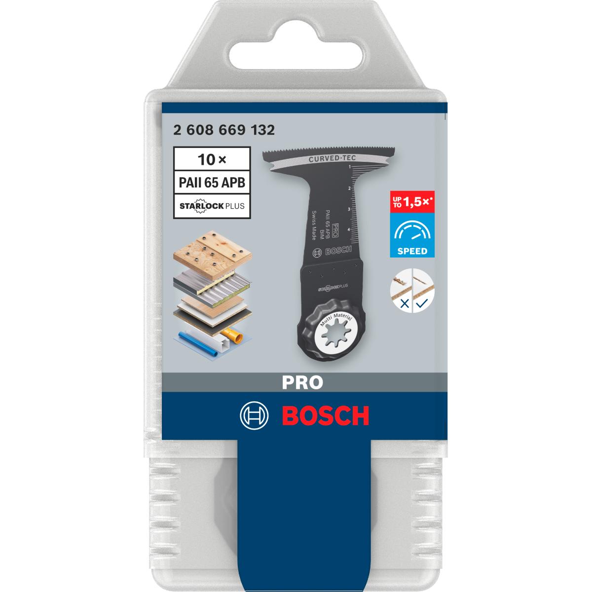 Bosch PRO PAII 65 APB Blatt für Multifunktionswerkzeuge,65 x 55 mm