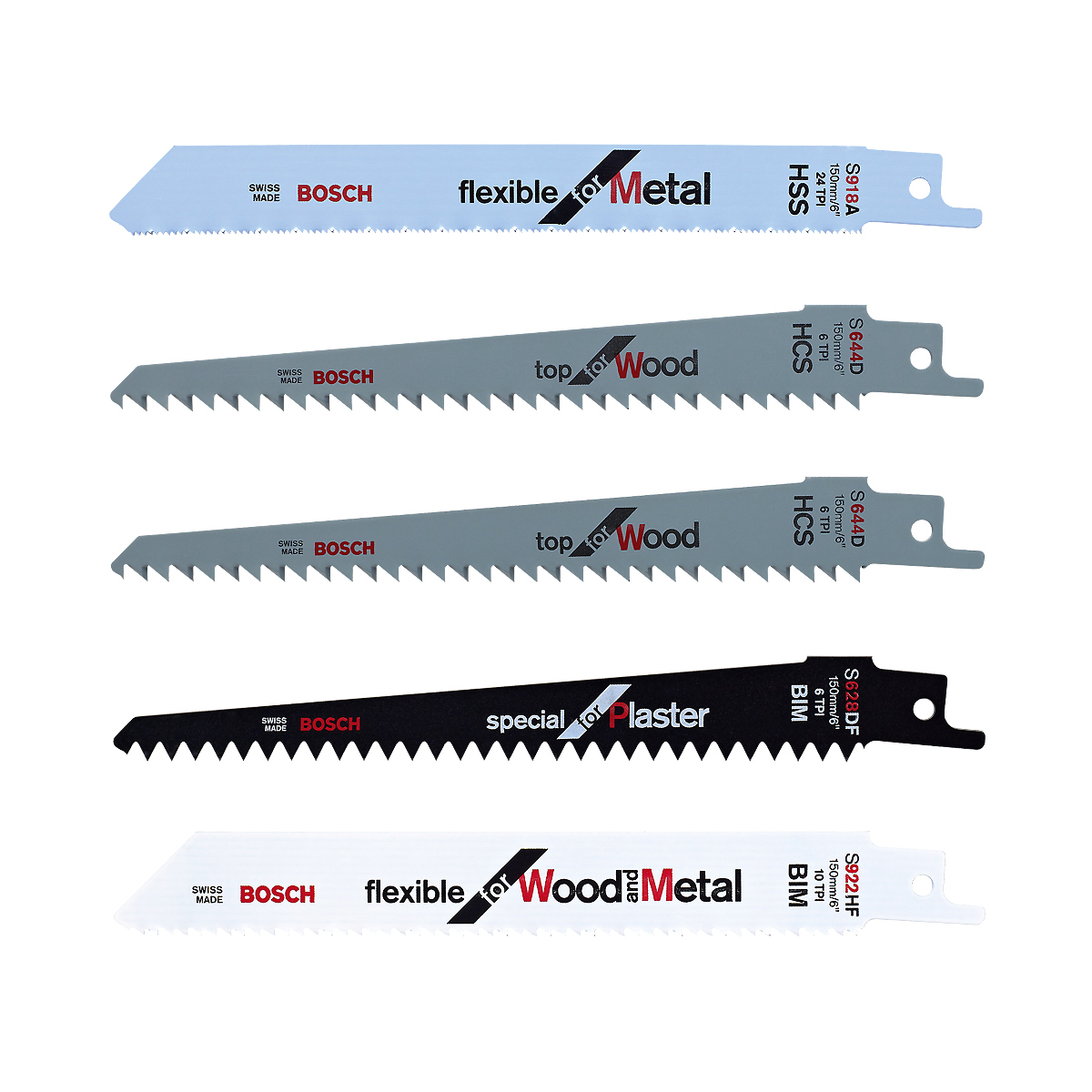 Bosch Messer-Set, Systemzubehör, 5 Stück