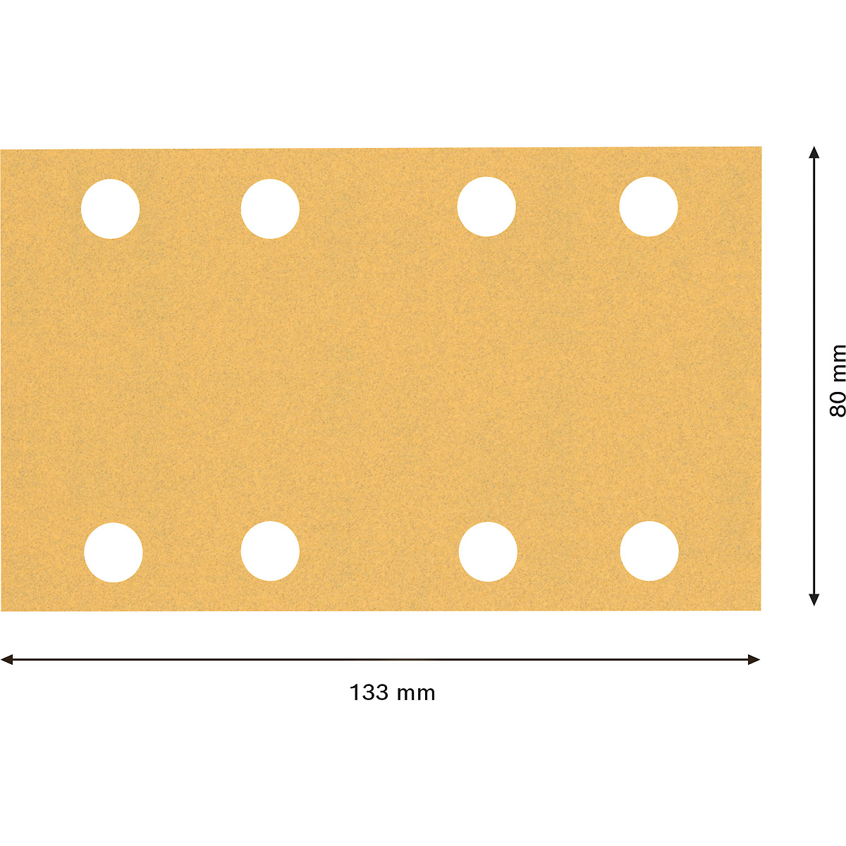 Bosch EXPERT C470 Schleifpapier mit 8 Löchern für Schwingschleifer