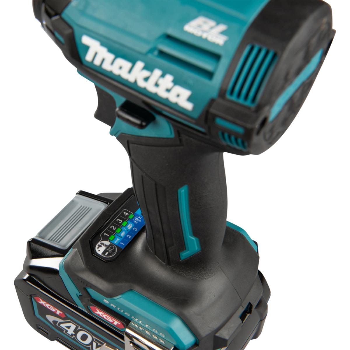 Makita Akku-Schlagschrauber XGT - 40V max. - 1/4 Zoll - 170 Nm - 0-3.700 U/min - TD002GD202