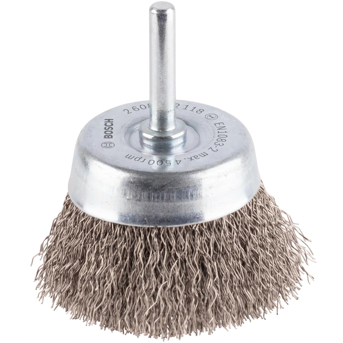 Bosch PRO Topfbürste, Edelstahl, gewellter Draht, 0,3 mm, 4500 U/ min