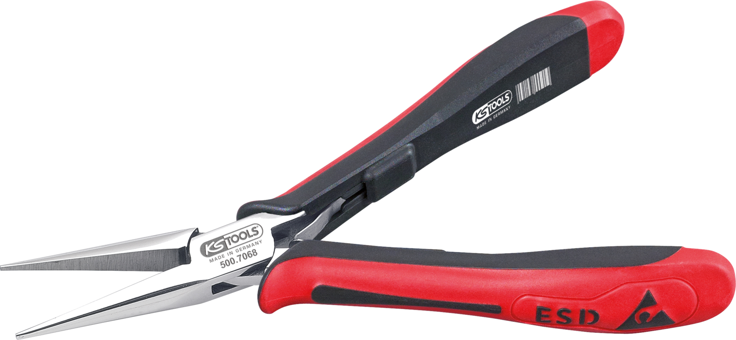 KS Tools ESD Spitzzange, gerade, ohne Hieb