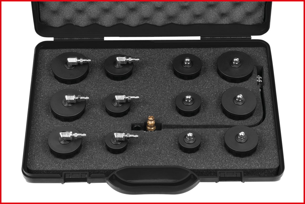 KS Tools Turbolader-Bajonett-Ladeluft-System-Prüfkoffer-Satz, 13-tlg