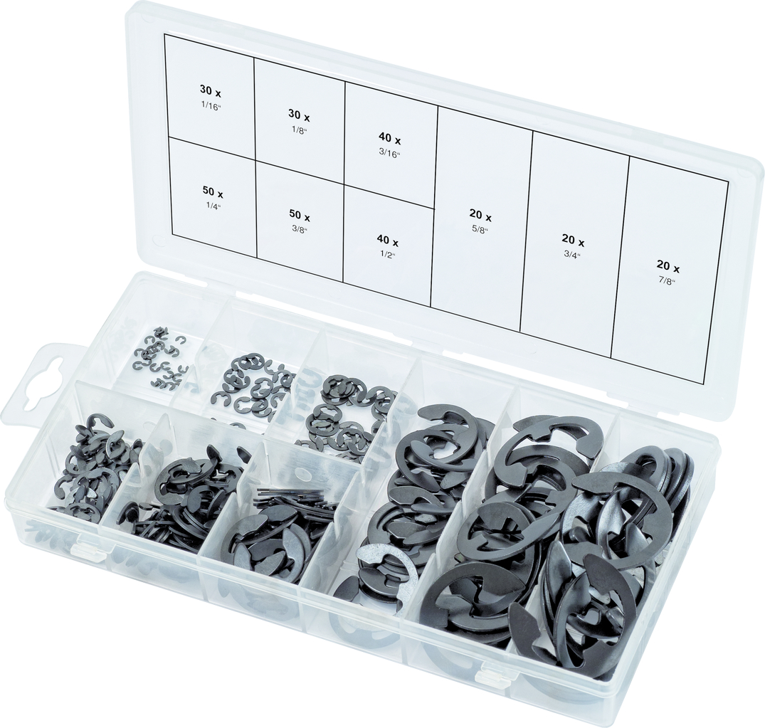 KS Tools Sortiment E-Sicherungsringe, SAE, 300-tlg