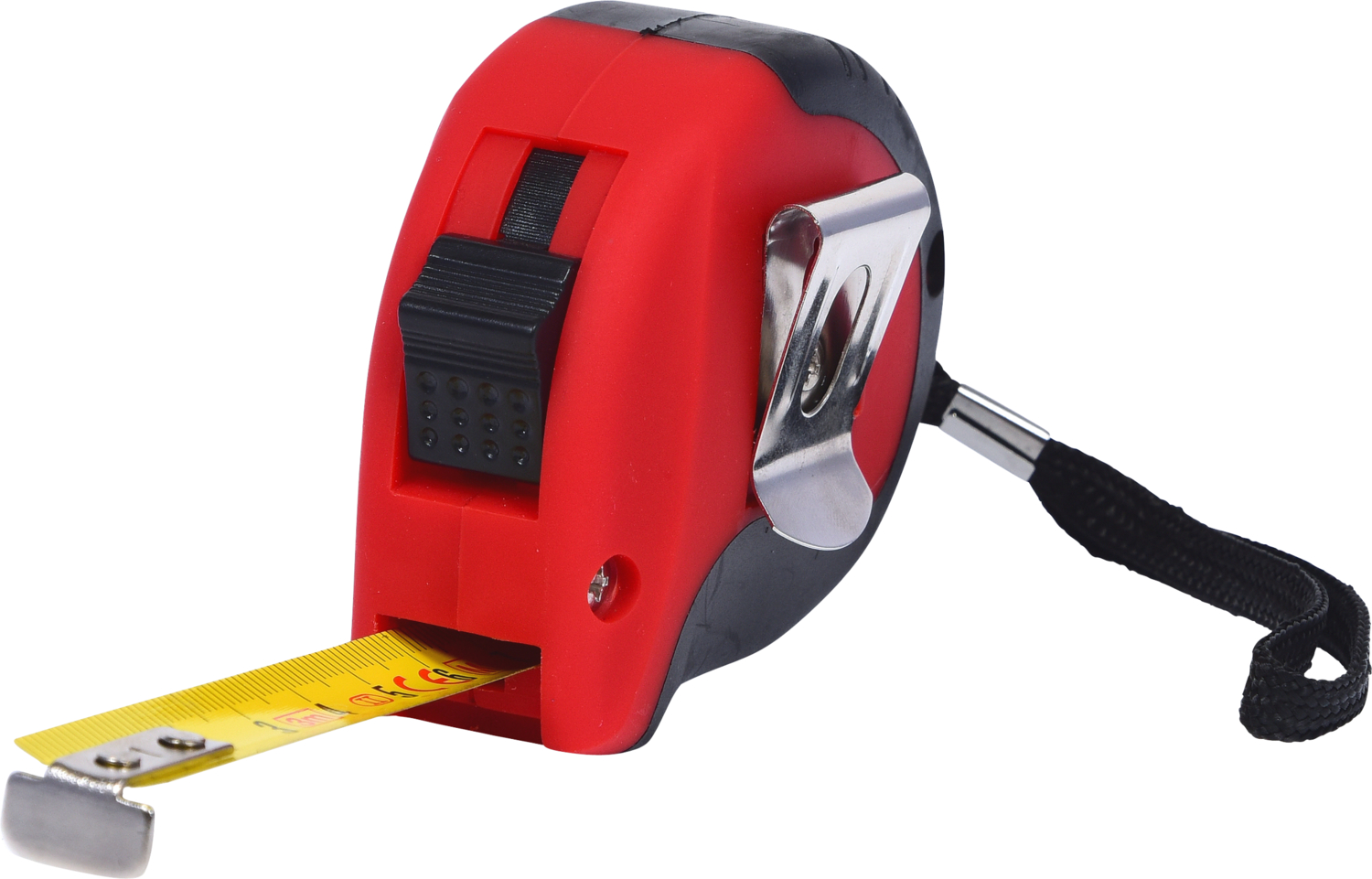 KS Tools Bandmaß mit Feststeller,schwarz-rot