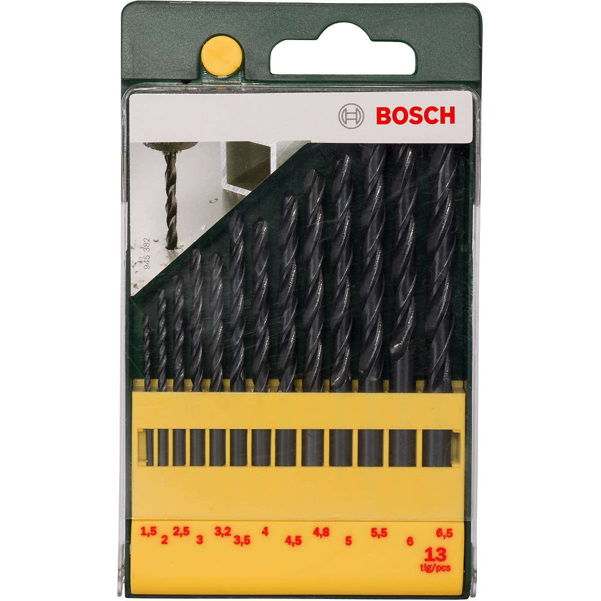 Bosch Metallbohrer-Set HSS-R, 13-teilig, 1,5 - 6,5 mm