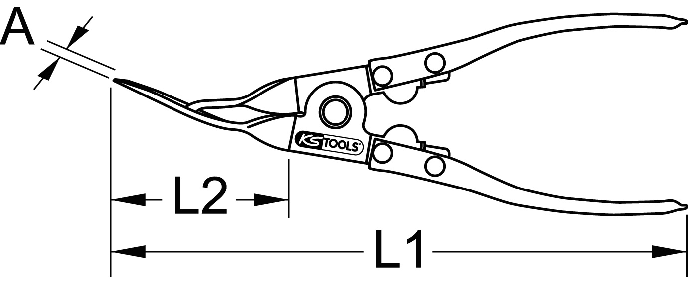 KS Tools Türverkleidungs-Lösezange, 240mm