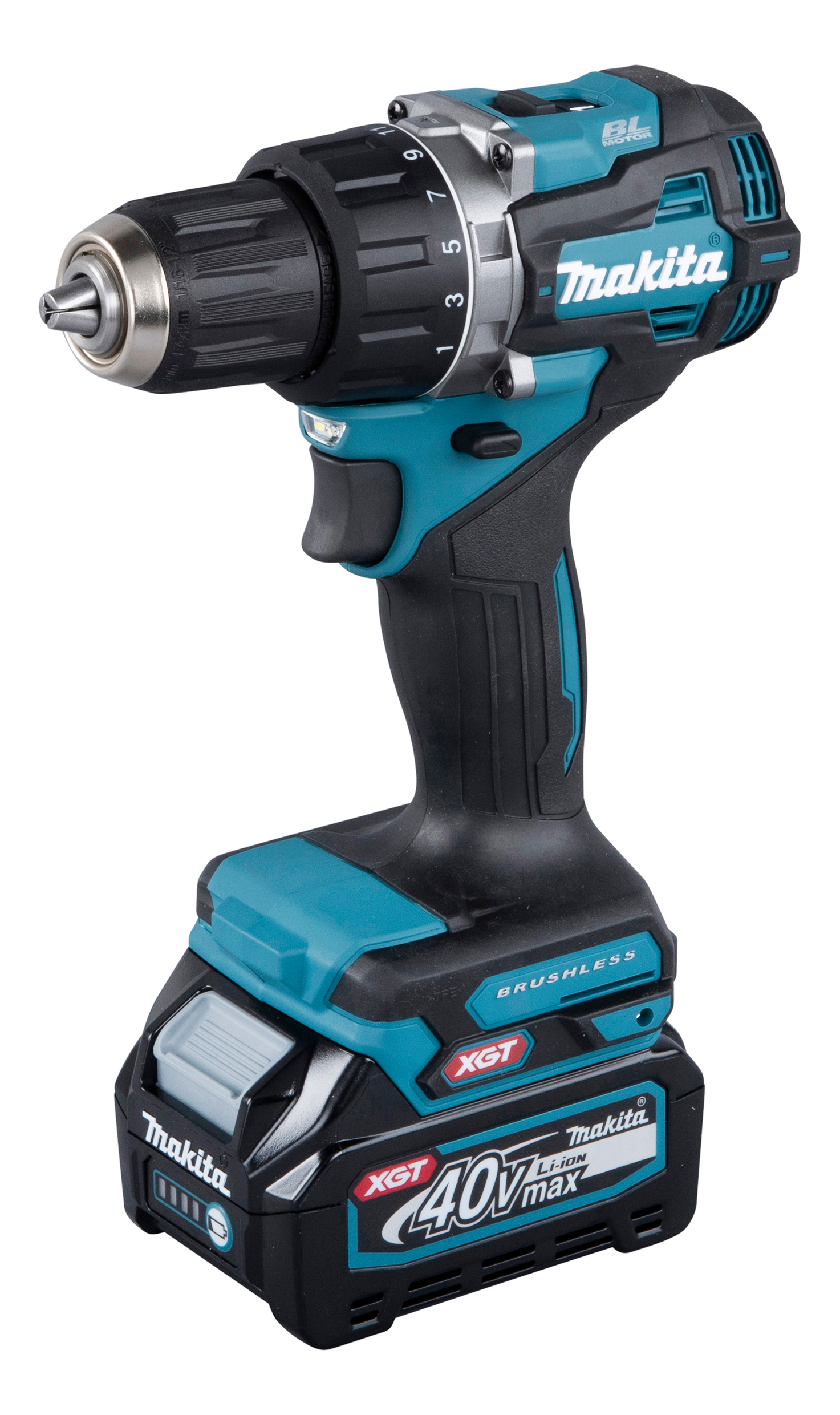 Makita Akku-Bohrschrauber 40V  / 2,0 Ah, 2 Akkus + Ladegerät im MAKPAC - DF002GA202
