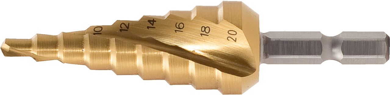 KS Tools 1/4" HSS-TiN Stufenbohrer-Bit