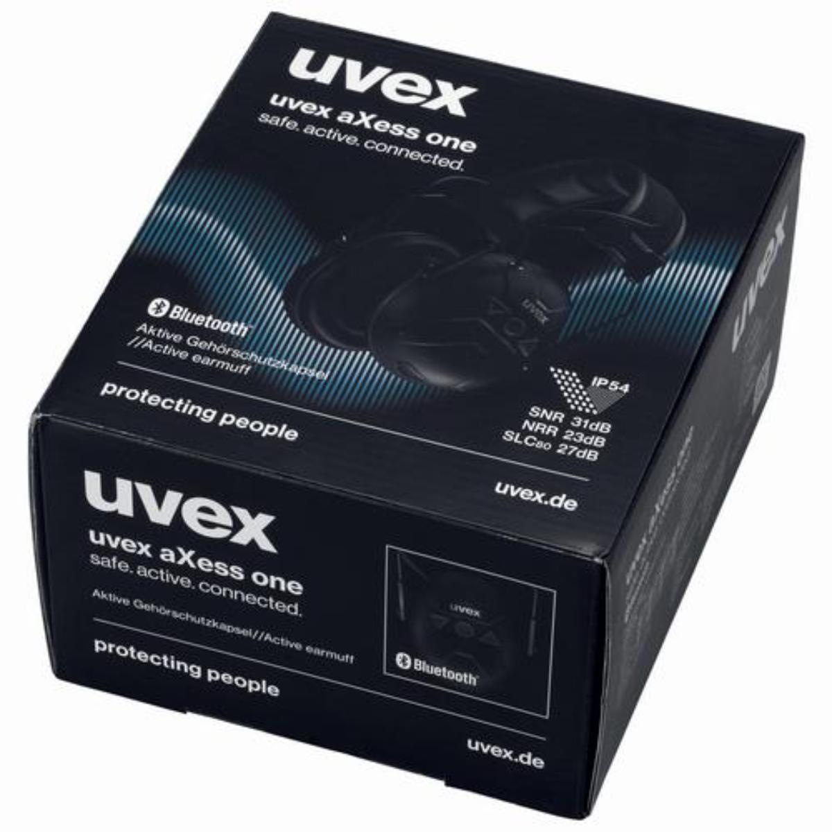 uvex aXess Kapselgehörschutz one schwarz SNR 31 dB