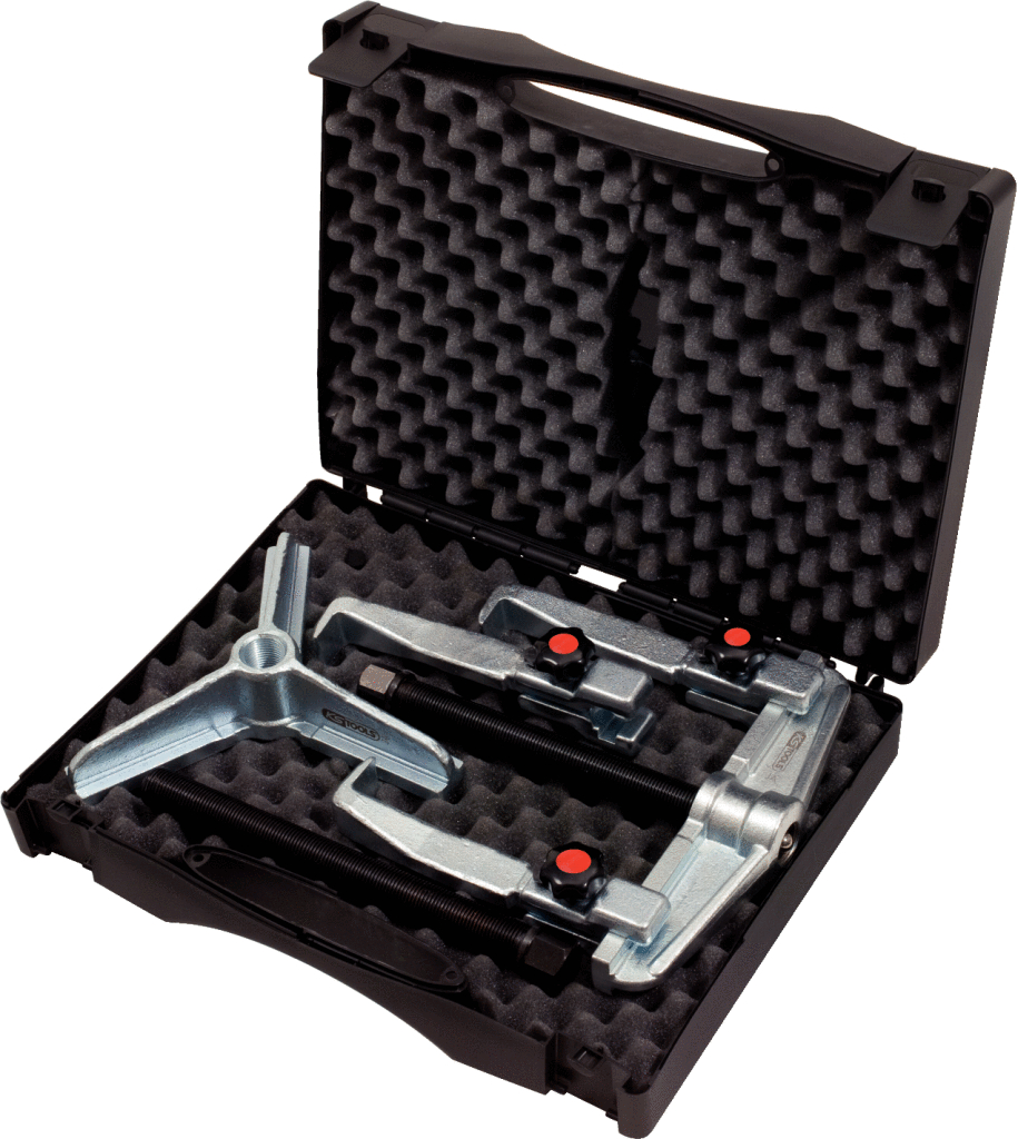 KS Tools Schnellspann-Universal-Abzieher-Satz, 7-tlg 50-160mm