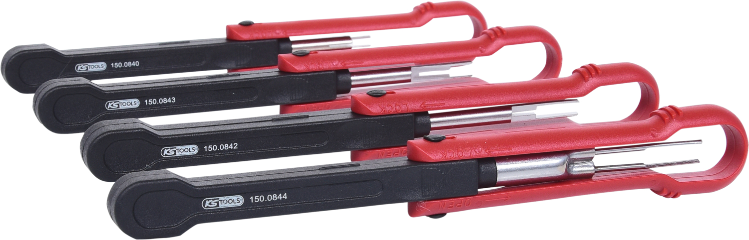 KS Tools Profi-Entriegelungswerkzeug-Satz NFZ, Upgrade2, 4-tlg