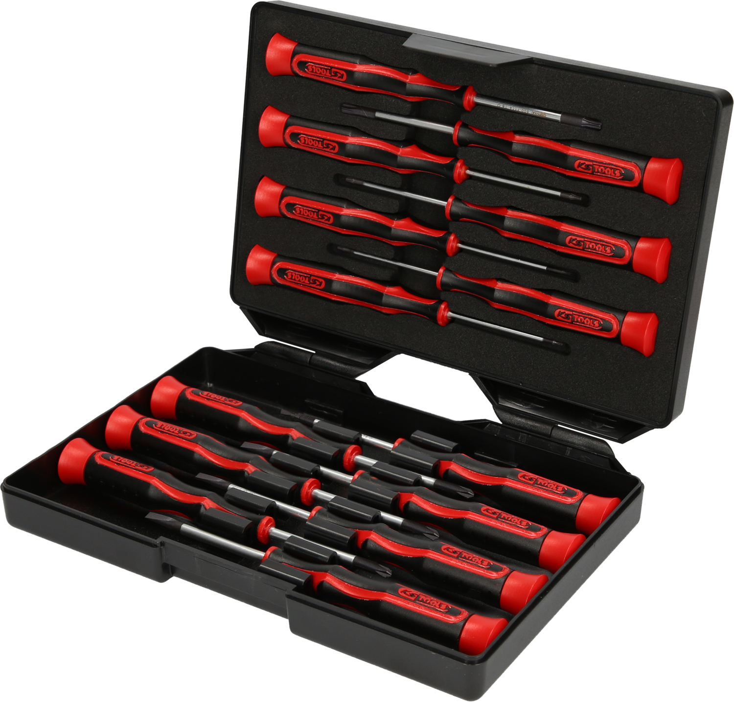 KS Tools Feinmechanik-Schraubendreher-Satz PH, Schlitz, Torx, 14-tlg