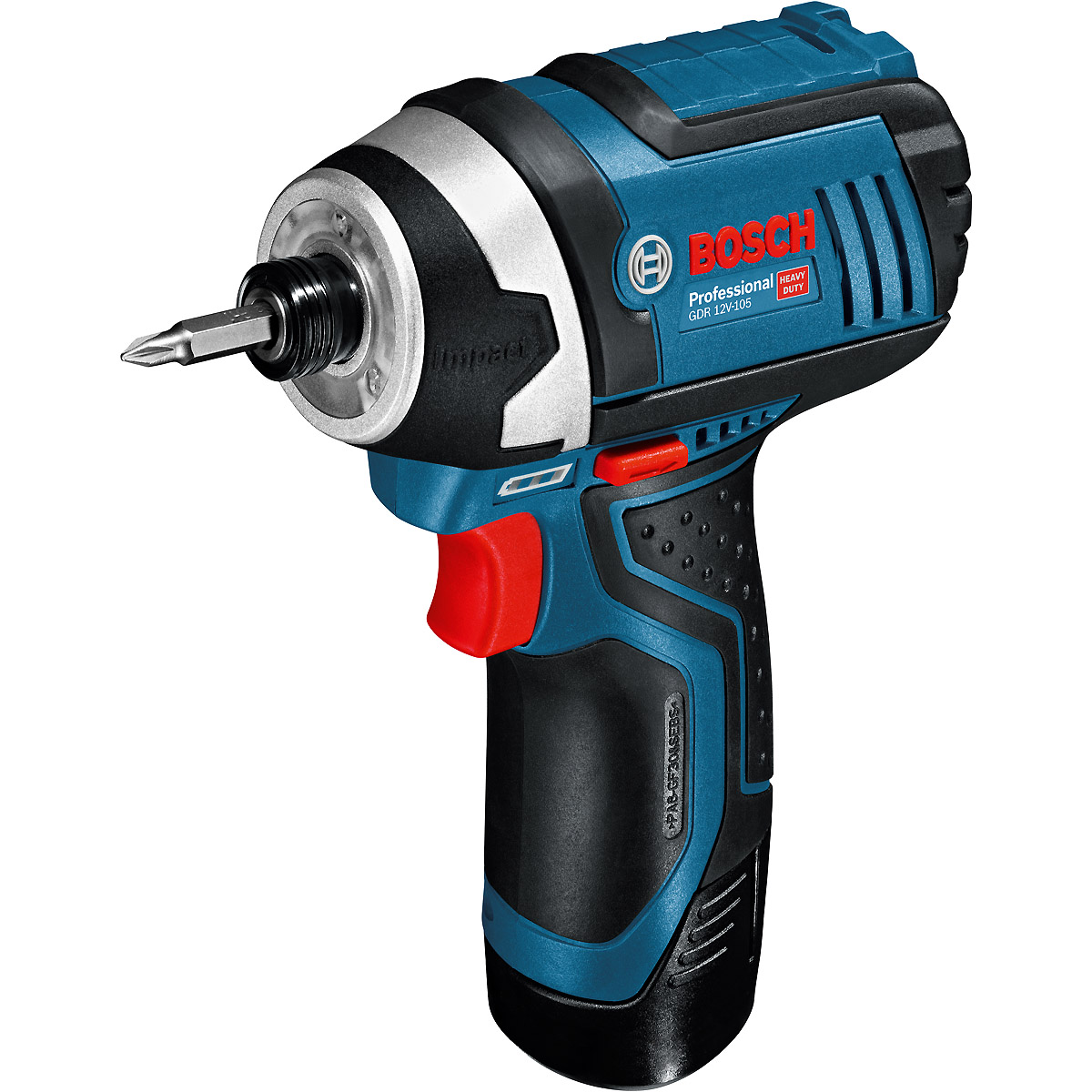 Bosch Akku-Drehschlagschrauber GDR 12V-105, mit 2 x 2.0 Ah Li-Ion Akku, L-BOXX