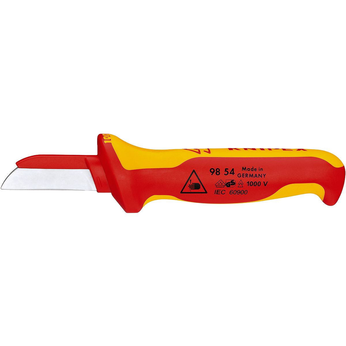 KNIPEX Kabelmesser mit überzogenem Klingenrücken