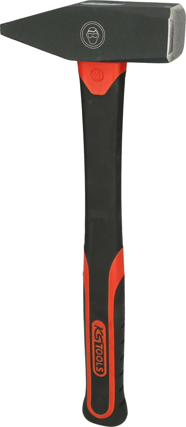 KS Tools Schlosserhammer mit Fiberglasstiel