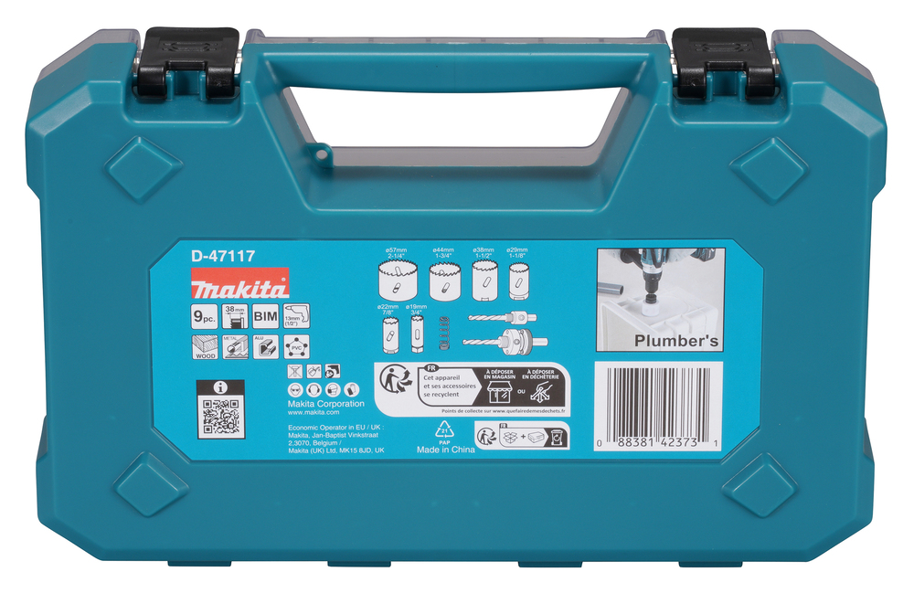 Makita HSS BiM Lochsägen Sanitär-Set Ø 19-57mm - Schnitttiefe 38mm - D-47117