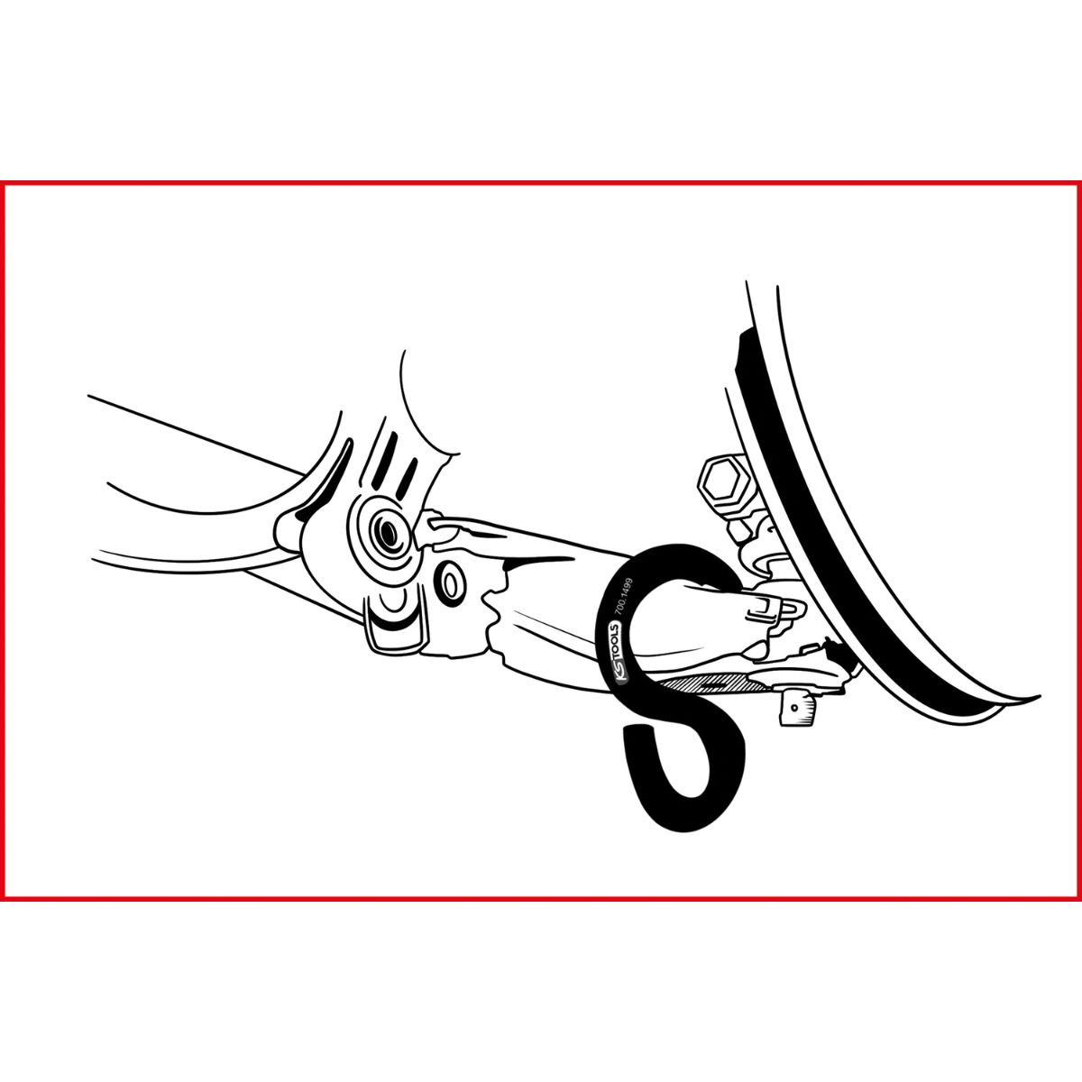 KS Tools Universal-Achshebel-Haken