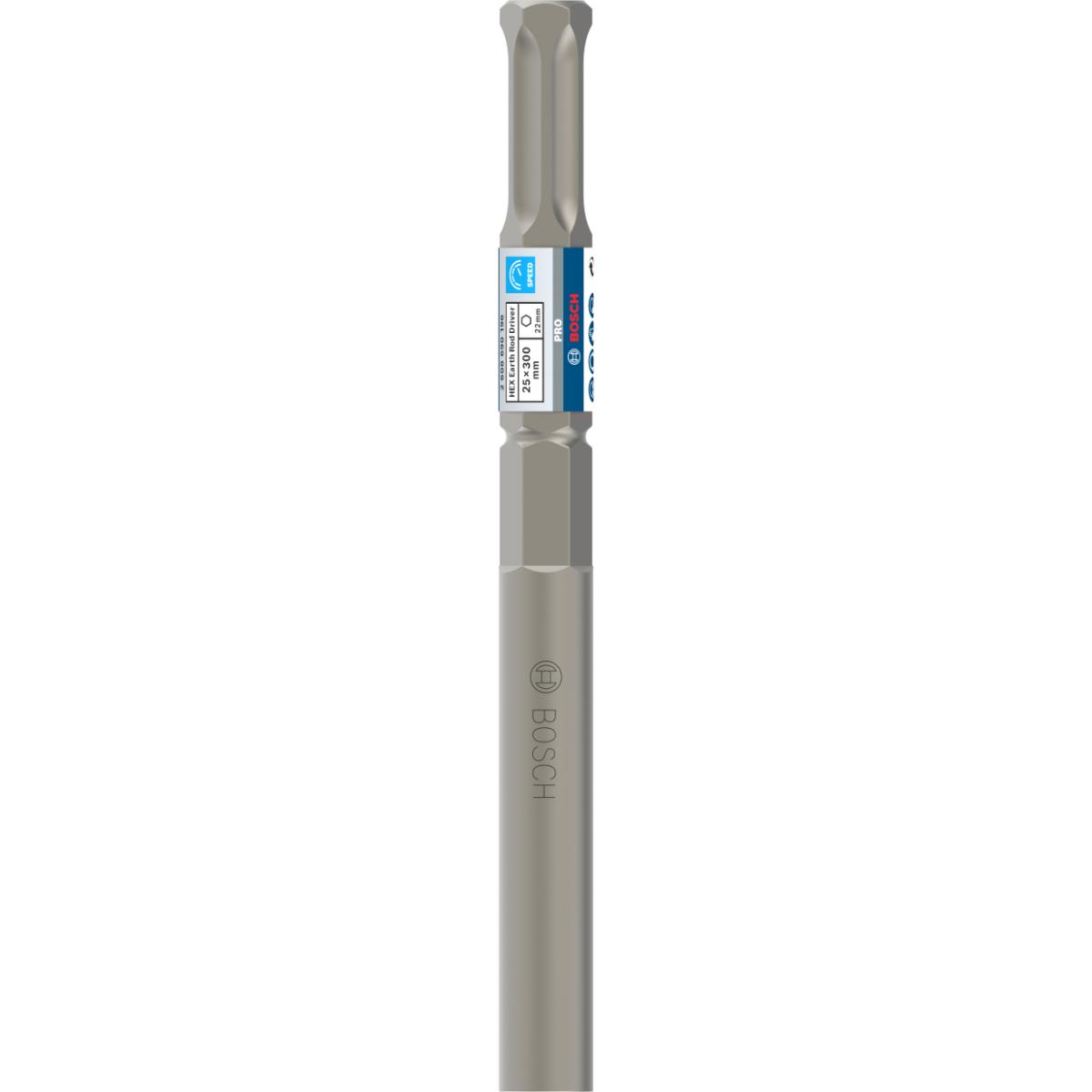 Bosch PRO Erdnageleintreiber mit 22-mm-Sechskantaufnahme, 300 x 25 mm