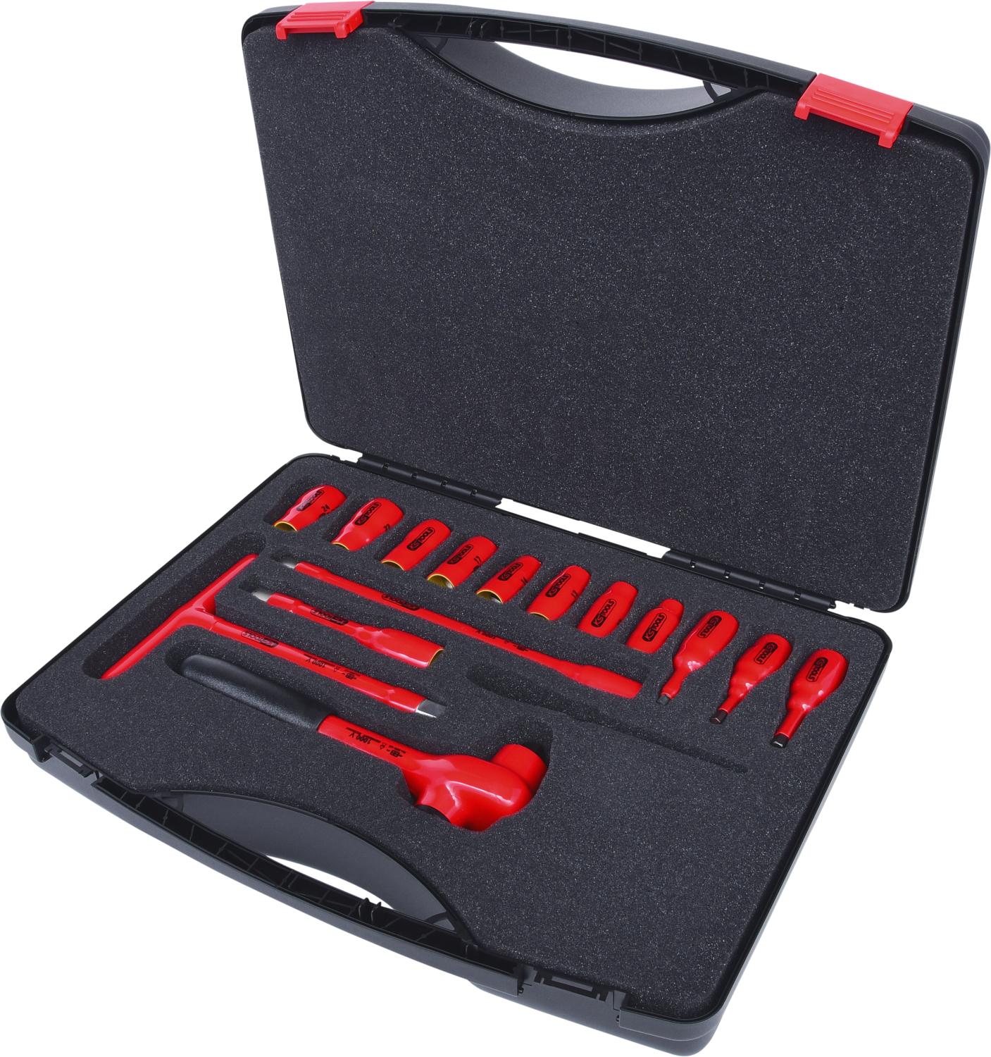 KS Tools 1/2" Steckschlüssel-Satz mit isolierten Werkzeugen, 15-tlg