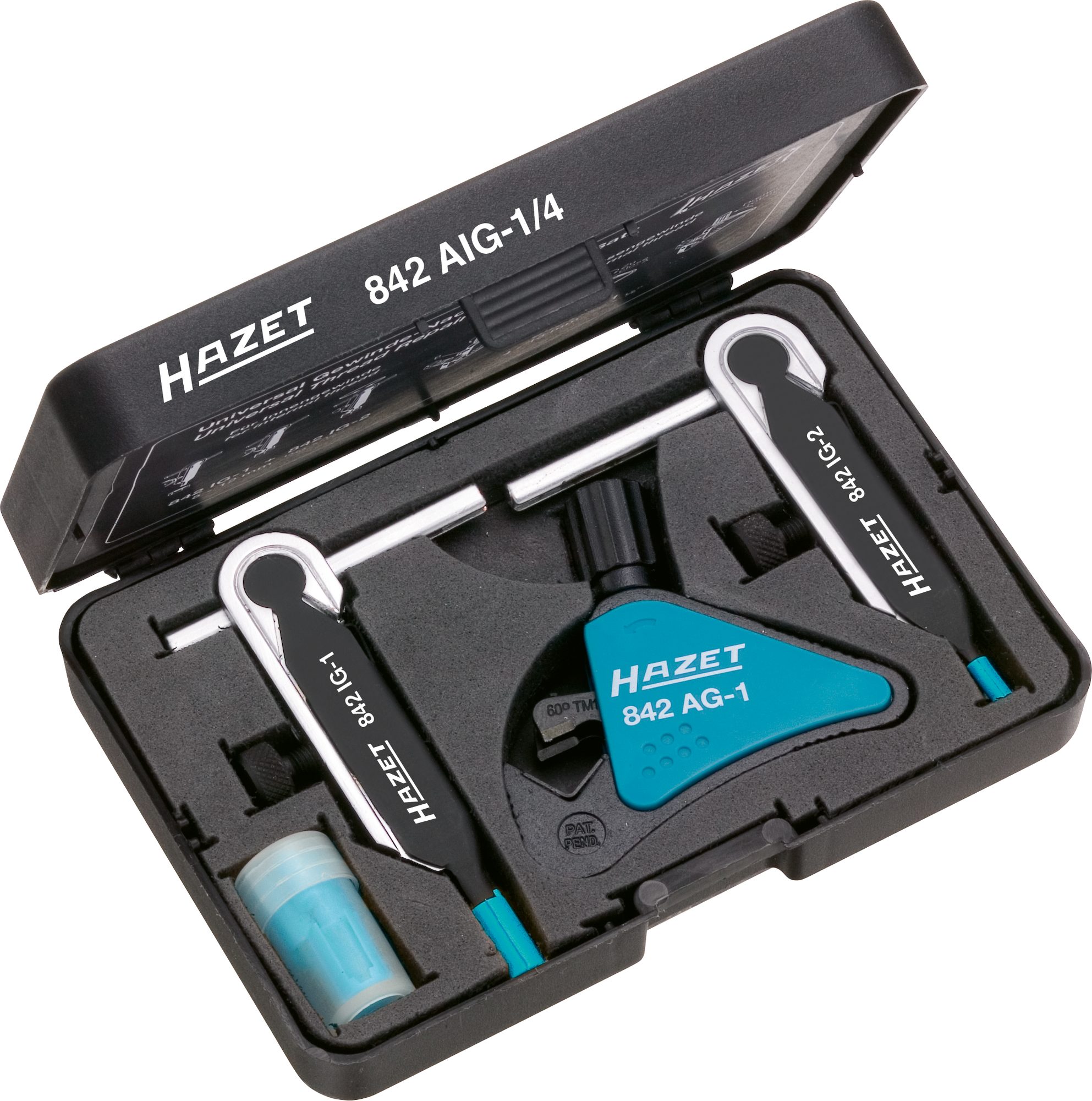 HAZET Universal Gewinde-Nachschneide Satz 4-teilig