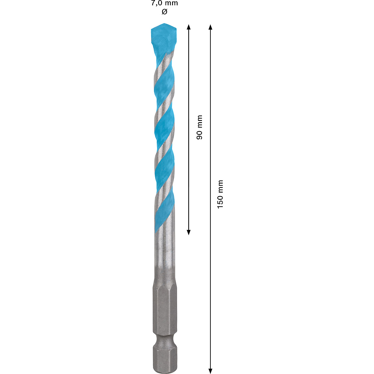 Bosch EXPERT HEX-9 MultiConstruction Bohrer, für Dreh- und Schlagbohrer