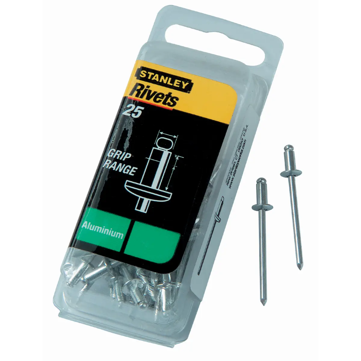 STANLEY Aluminiumnieten 4 x 3 mm 20 St. Wiederverschliessbar