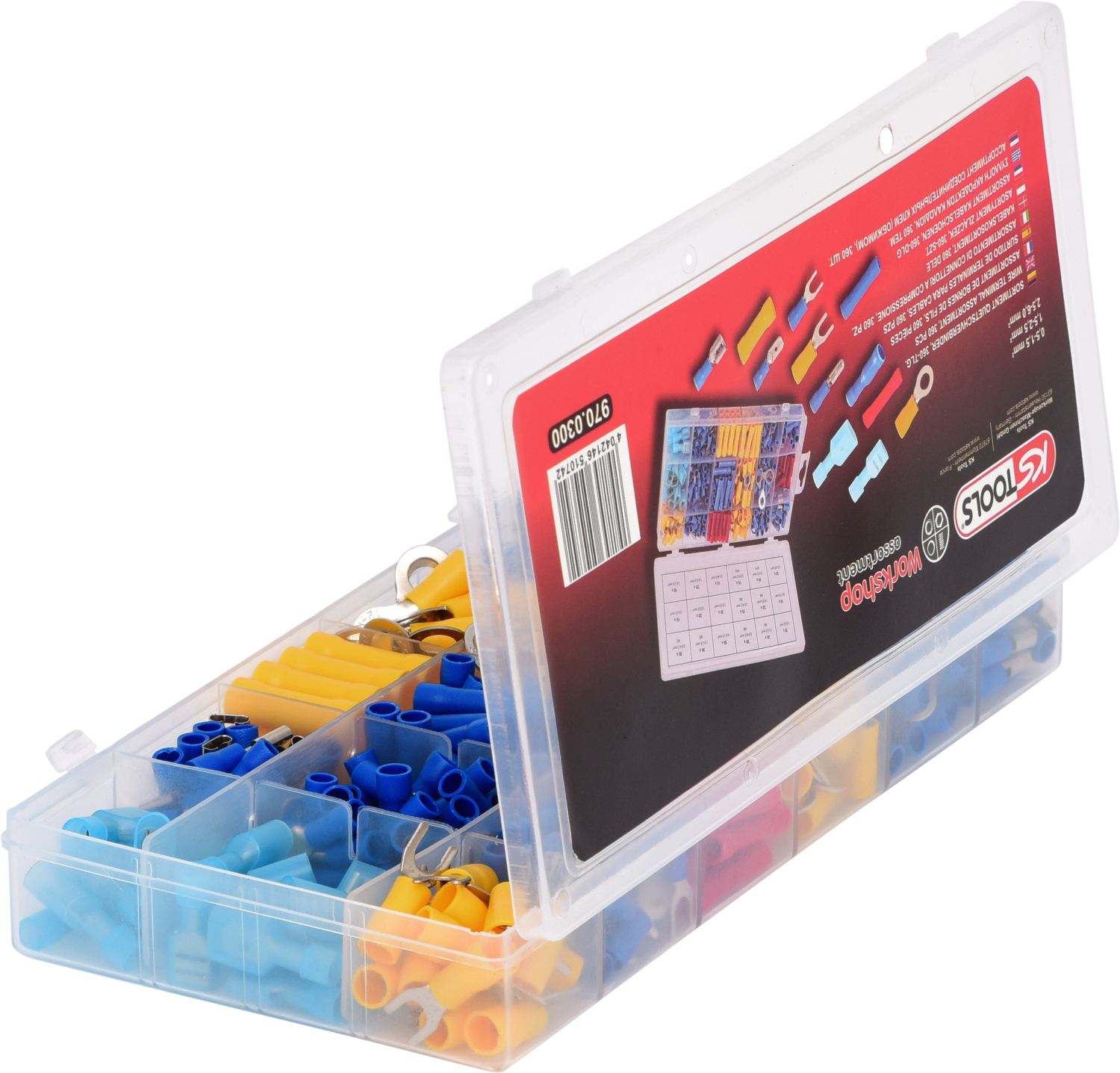 KS Tools Sortiment Quetschverbinder, 360-tlg