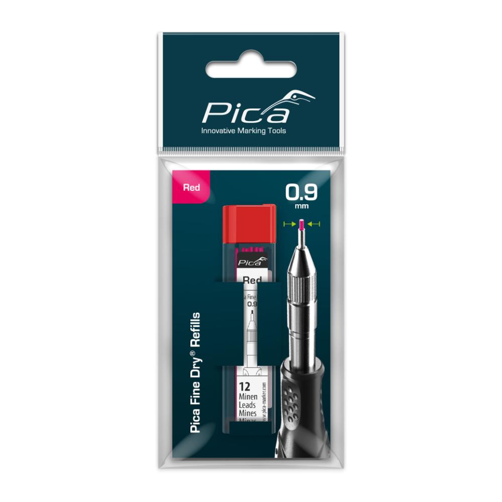 Pica Fine-Dry Minen-Set rot