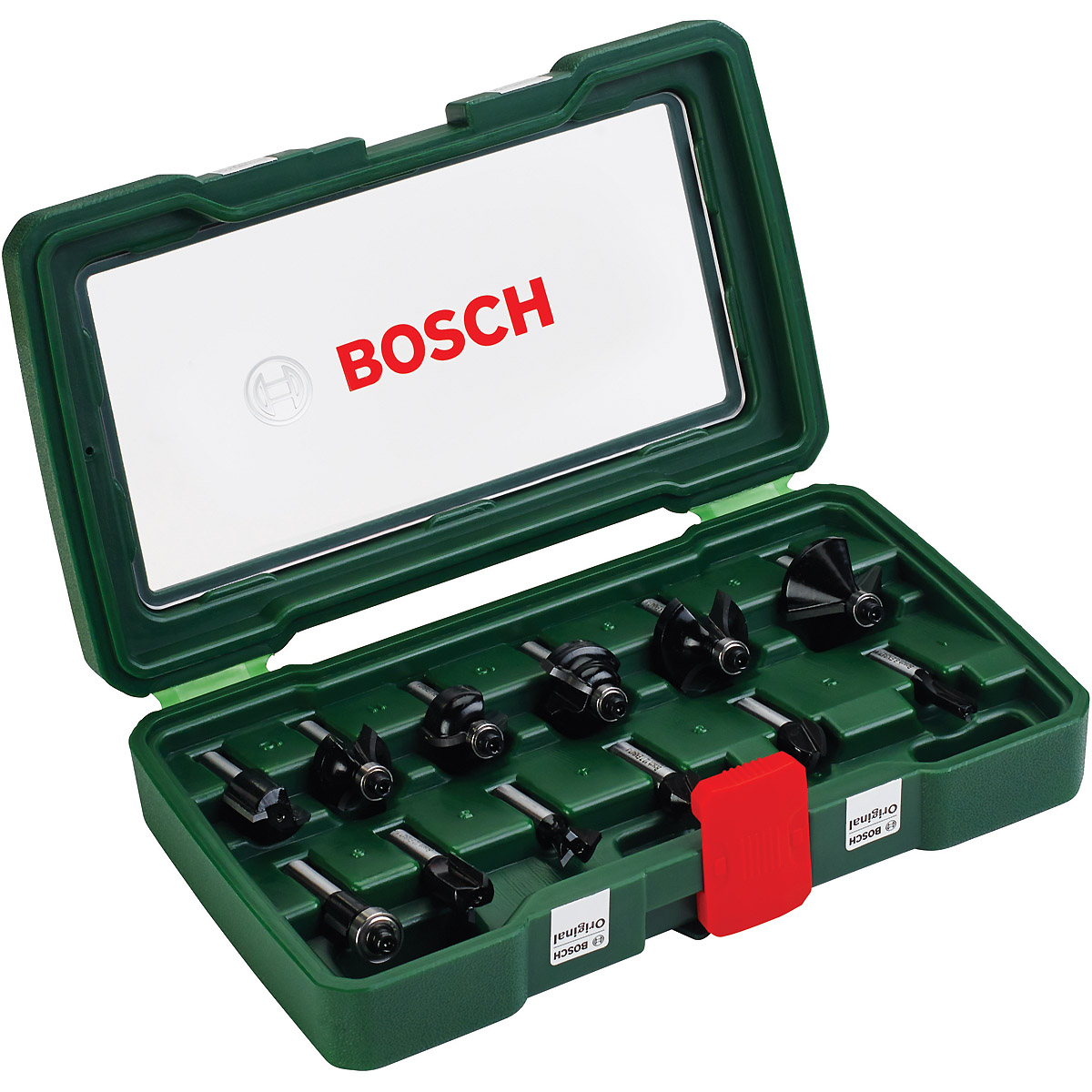 Bosch HM-Fräser-Set mit 8 mm Schaft, 12-teilig