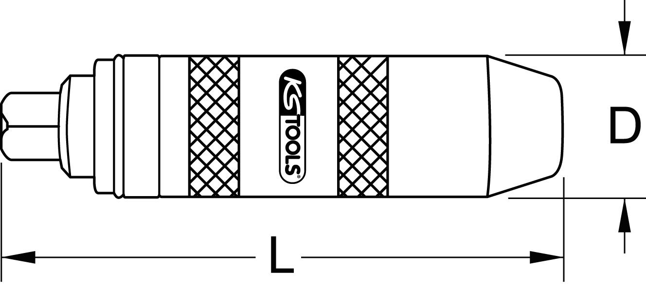 KS Tools 1/2" Hand-Schlagschraubendreher, 135mm