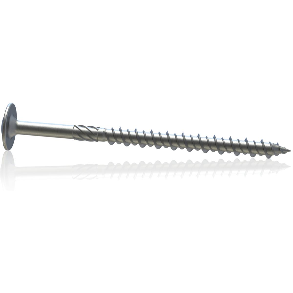 Reisser HBS Tellerkopf, Holzbauschraube, Tellerkopf, 8,0, Teilgewinde (L1), TX 40, Edelstahl A2, geb