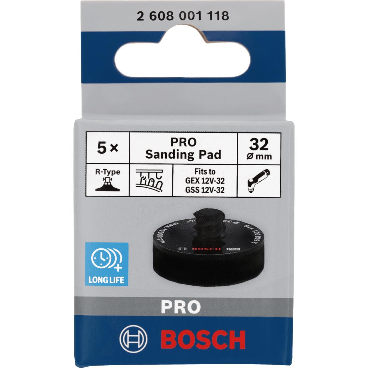 Bosch PRO Schleifteller, 32 mm, Klett