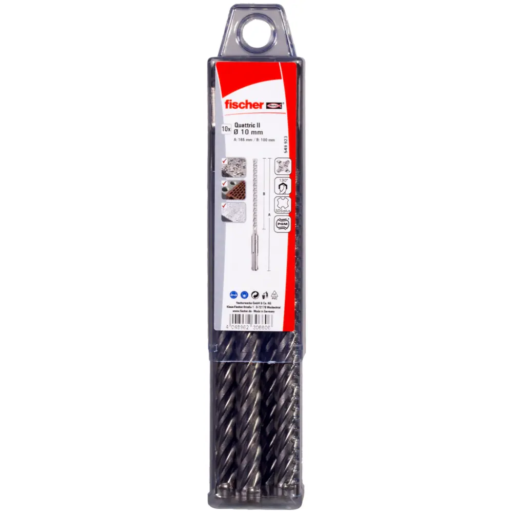 Fischer Hammerbohrer Quattric II 10/100/165 S (10)