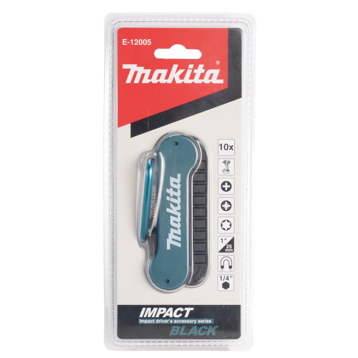 Makita Impact Black Bit-Set 10-teilig - E-12005