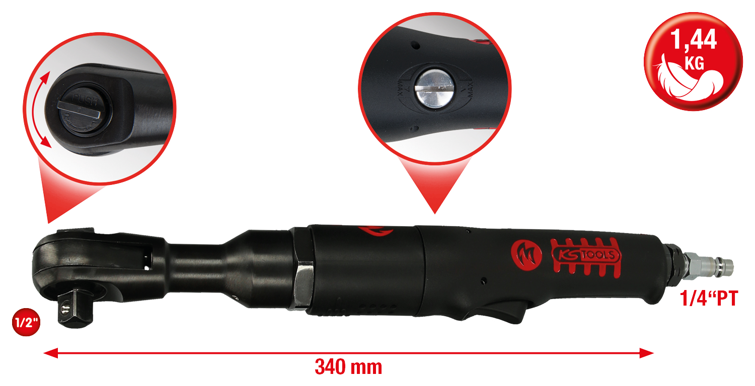 KS Tools 1/2" MONSTER Hochleistungs-Druckluft-Umschaltratsche
