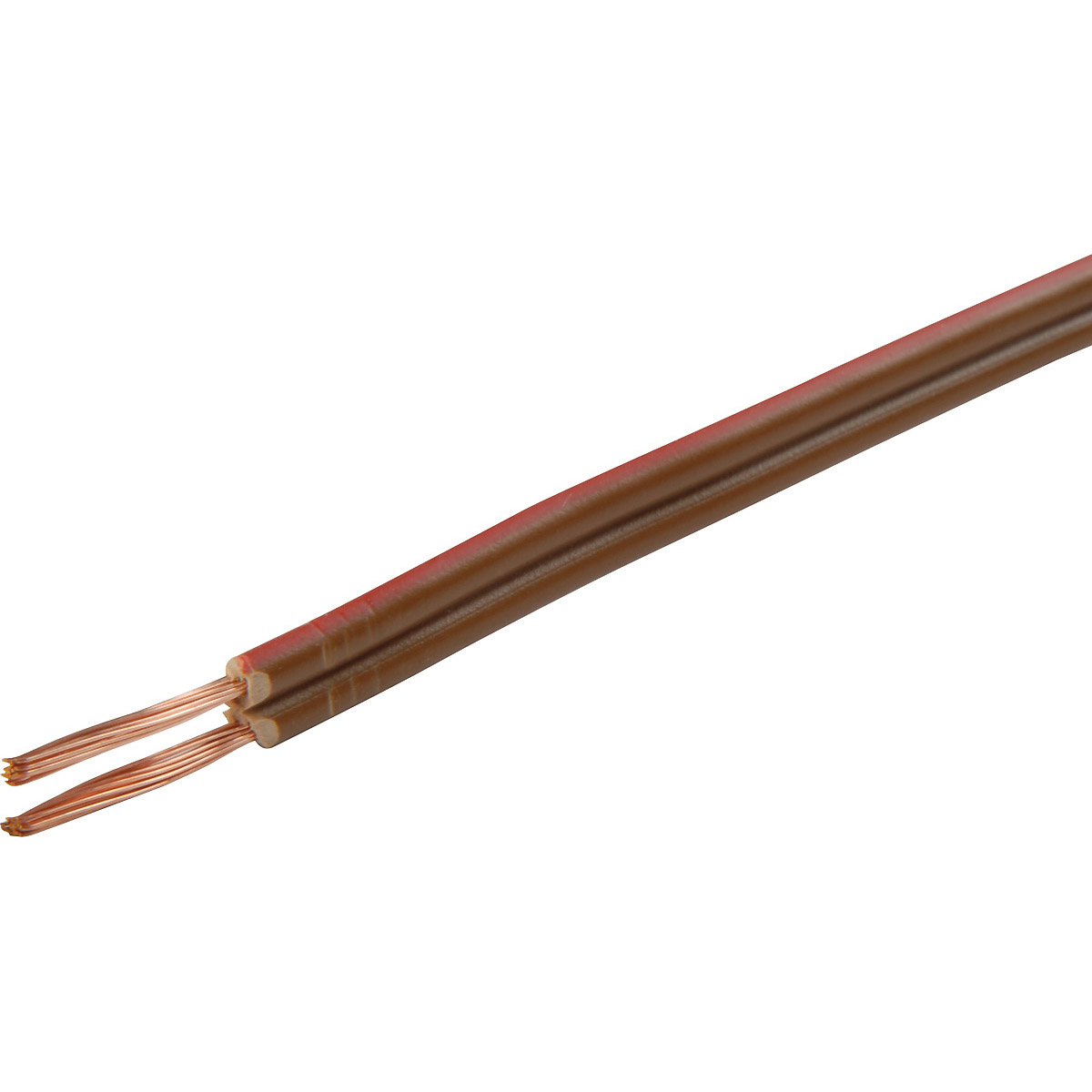 HERTH&BUSS Kabel, XYFAZ, 2x 0,75mm², braun/rot, 5m