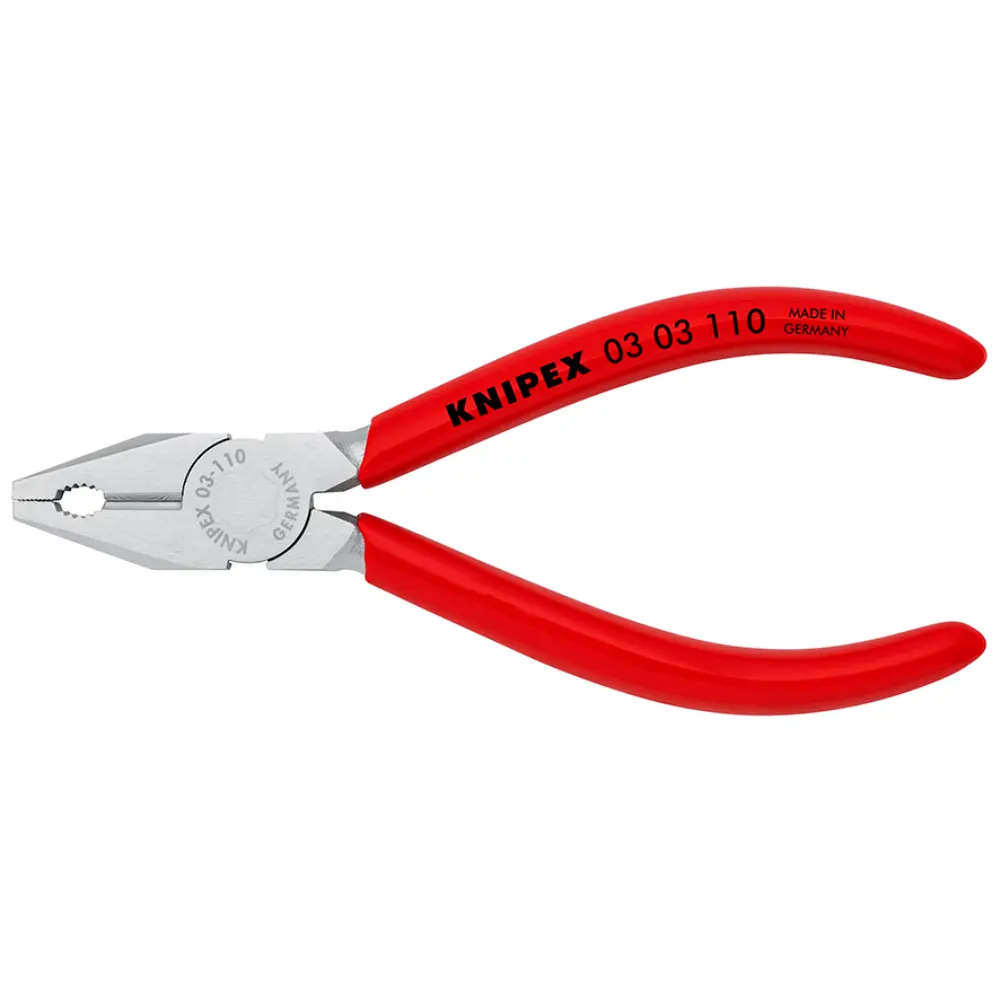 KNIPEX Mini-Kombizange mit Kunststoff überzogen verchromt 110 mm