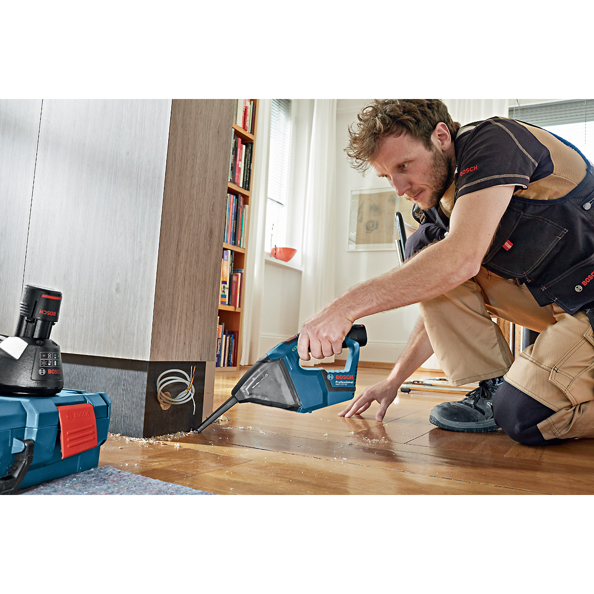 Bosch Akku-Sauger GAS 12V, Solo Version, L-BOXX