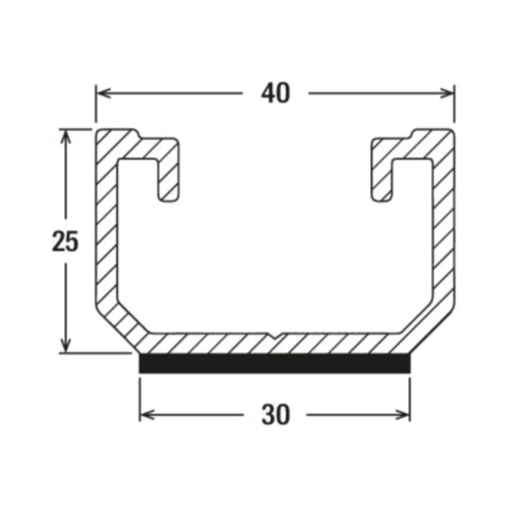 Fischer Profil SolarMetal L H25 110 EPDM Aluminium