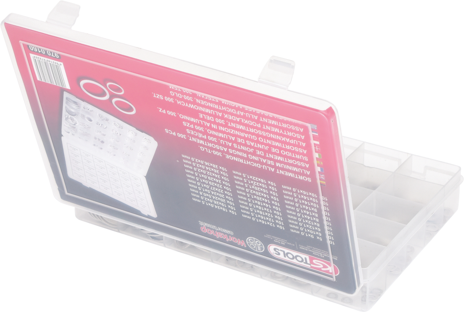 KS Tools Sortiment Alu-Dichtringe, M5-28, 300-tlg